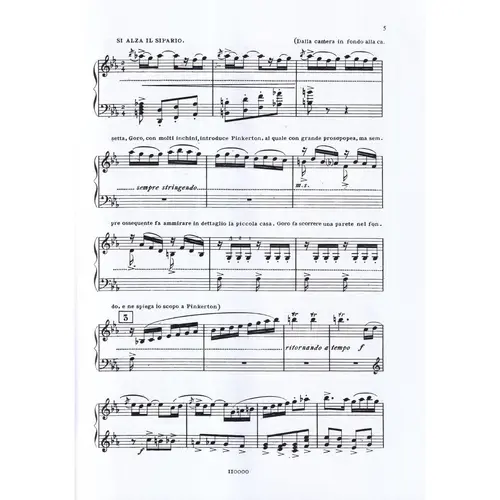 Madama Butterfly - Vocal Score