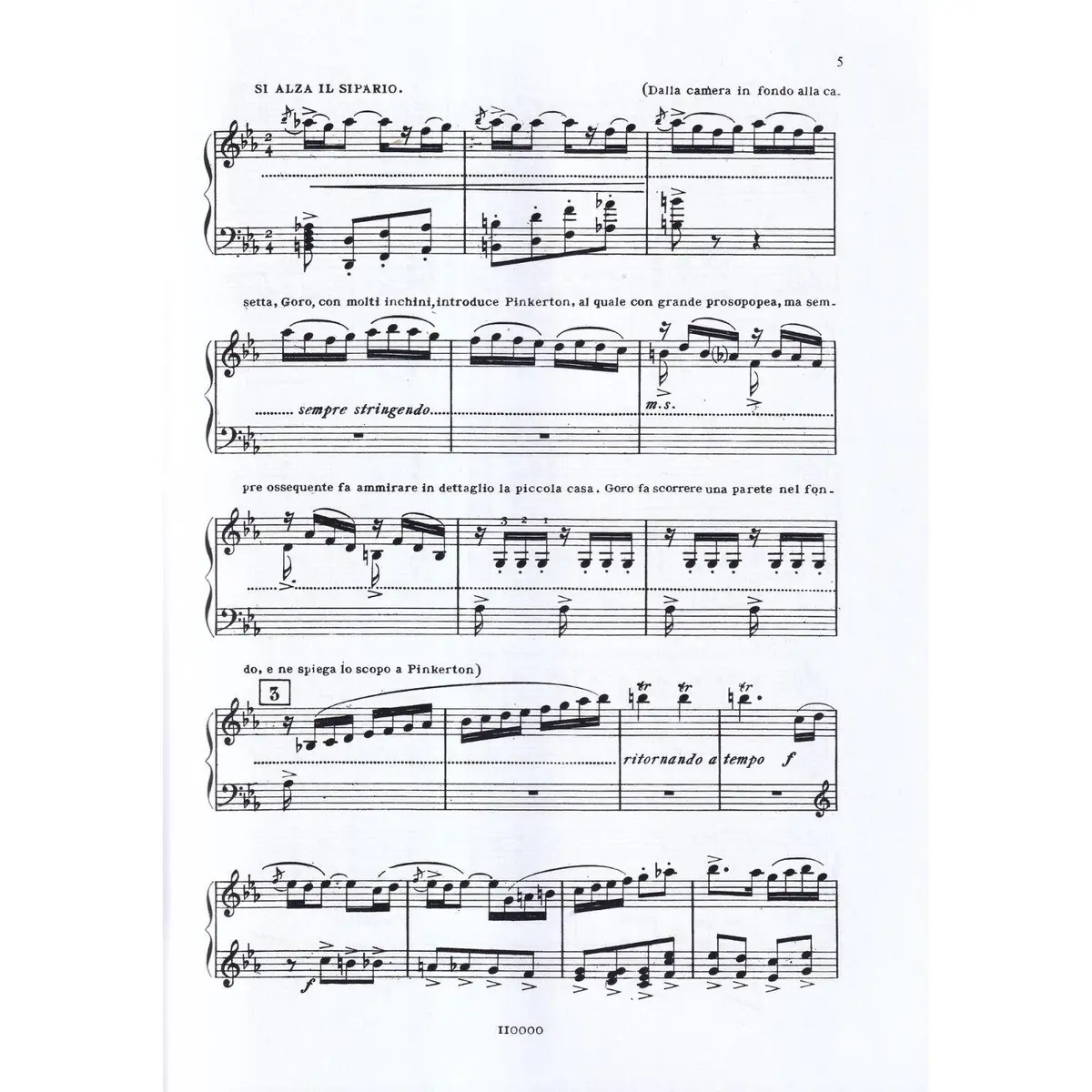 Madama Butterfly - Vocal Score