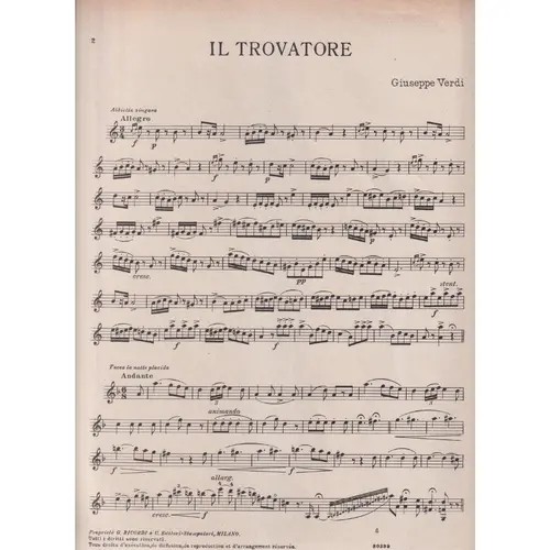 Il Trovatore  - Brani Scelte  (Edição Antiga)