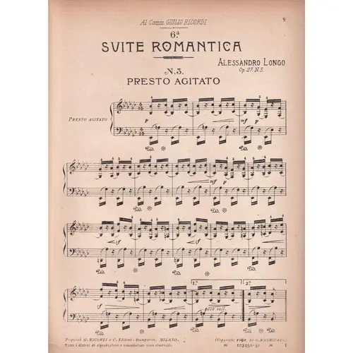 Presto Agitato  (Edição Antiga)