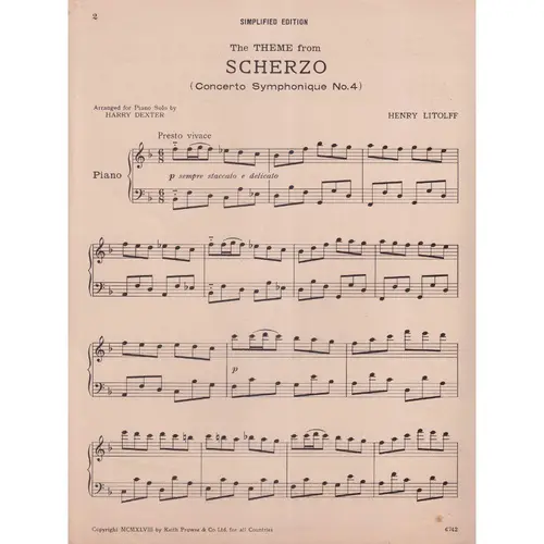Theme From The Scherzo Drom Symphony 4  (Edição Antiga)