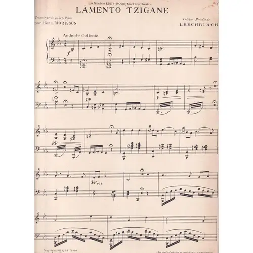 Lamento Tzigane  (Edição Antiga)