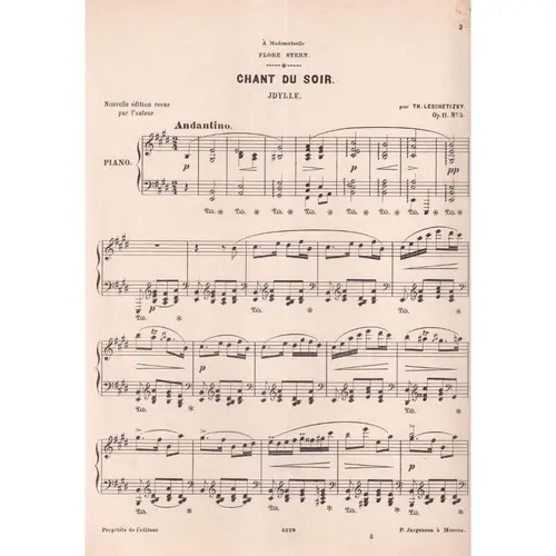 Chant Du Soir  (Edição Antiga)