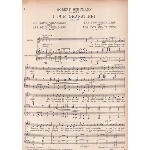 I Due Granatieri - Op. 49 N.1