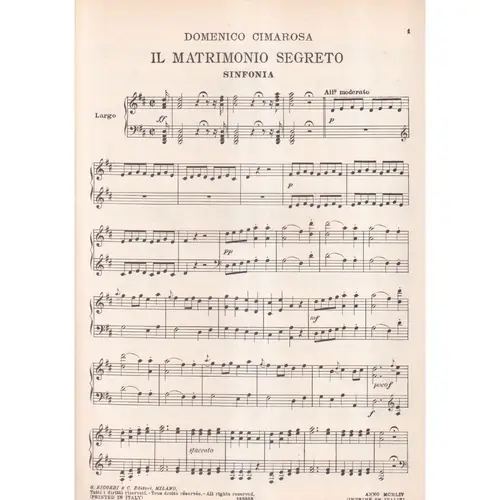 Il Matrimonio Secreto -Sinfonia