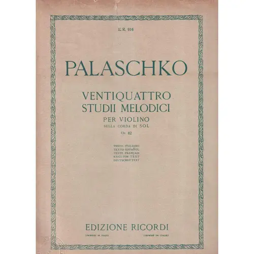Ventiquattro Studii Mel.- Op.  82