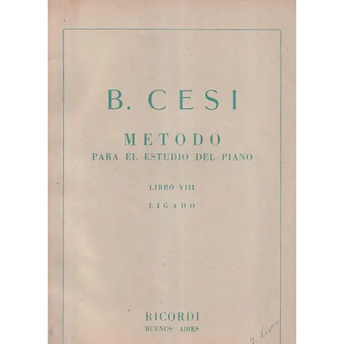 Metodo Para El Estudio Del Piano Libro 07  (Edição Antiga)