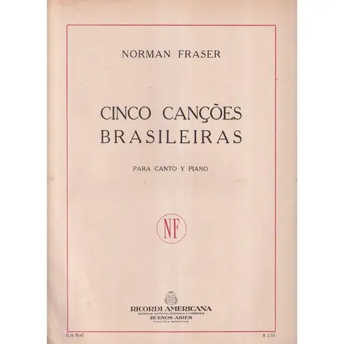 Cinco Canções Brasileiras  (Edição Antiga)