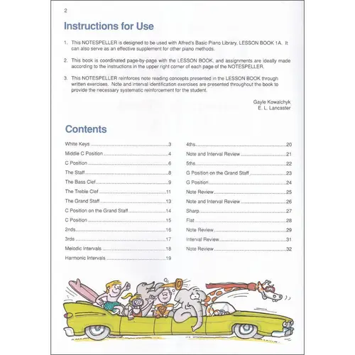 Alfred's Basic Piano Library - Notespeller Book 1a