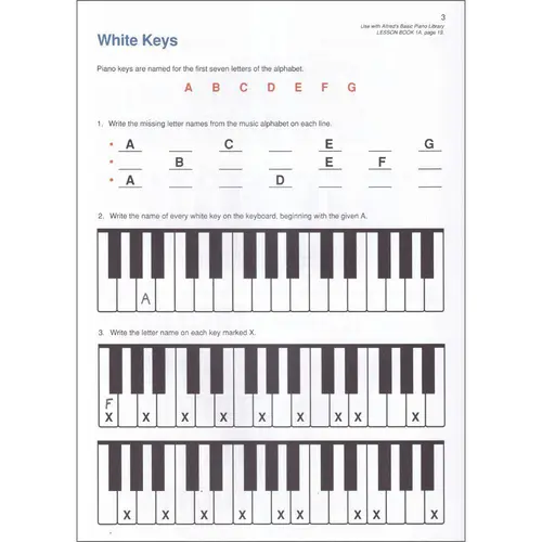 Alfred's Basic Piano Library - Notespeller Book 1a