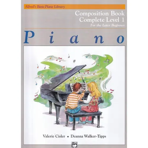 Alfred's Basic Piano Library: Composition Book Complete 1 (1A/1B): Piano Book