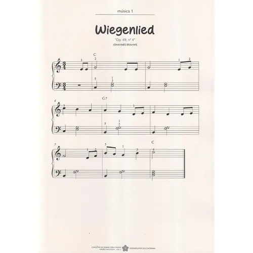 Canções de Ninar para Piano - Vol.1 - Versão facilitada