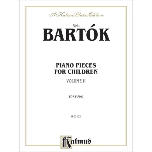 Piano Pieces for Children, Volume II: Piano Book