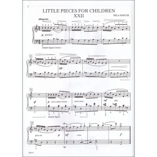Piano Pieces for Children, Volume II: Piano Book