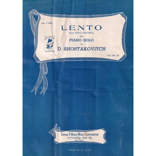 Lento Form Piano-Concerto  (Edição Antiga)