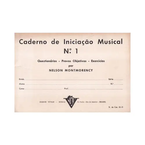 Caderno De Iniciação Musical N.1