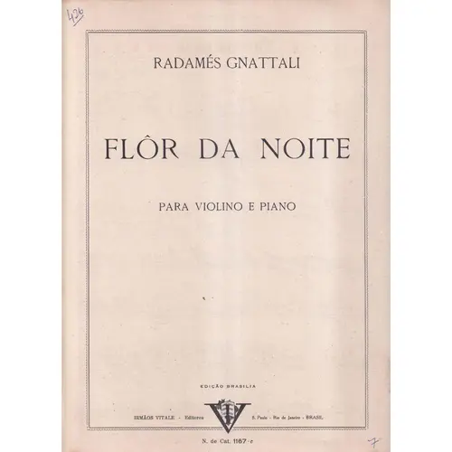 Flor Da Noite para violino e piano