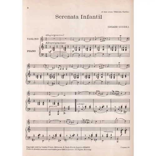 Serenata Infantil para violino e piano