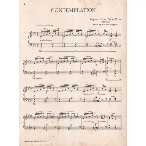 Contemplation - Op.47 N.23  (Edição Antiga)
