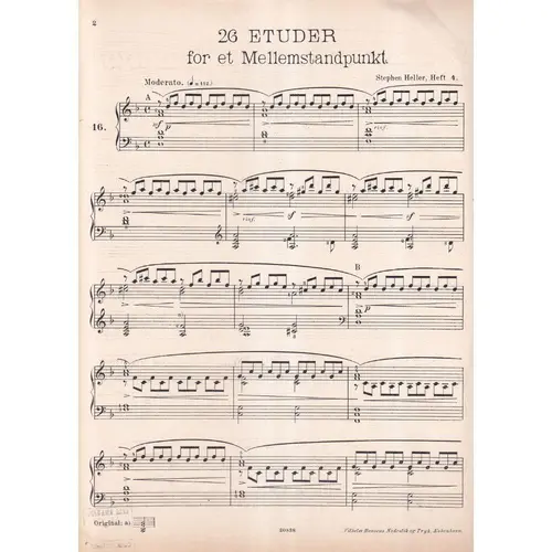 Udvalgte Klavier-Etuder - II - Vol.4  (Edição Antiga)