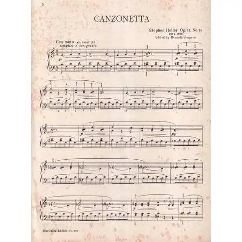 Canzonetta - Op.47 N.19  (Edição Antiga)