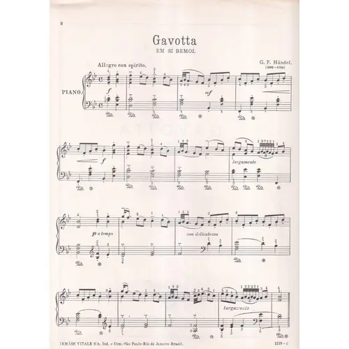 Gavotta Em Si Bemol
