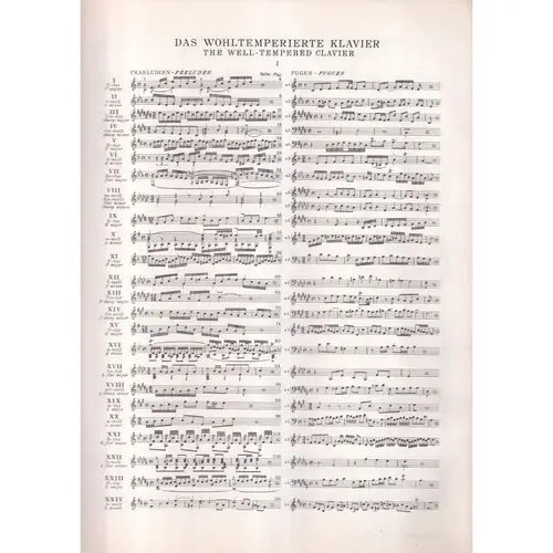 Das Wohltemperierte Klavier - Vol.1  Urtext (Edição Antiga)