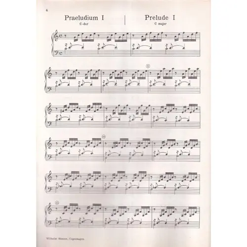 Das Wohltemperierte Klavier - Vol.1  Urtext (Edição Antiga)