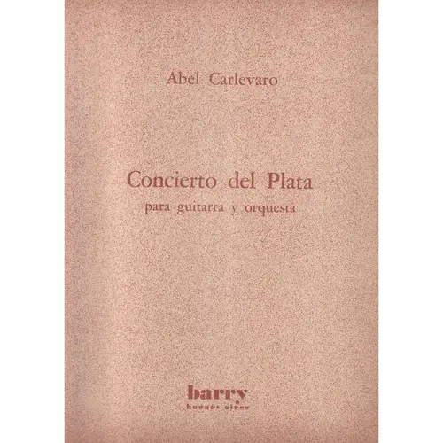 Concierto del Plata para guitarra y orquestra - grade