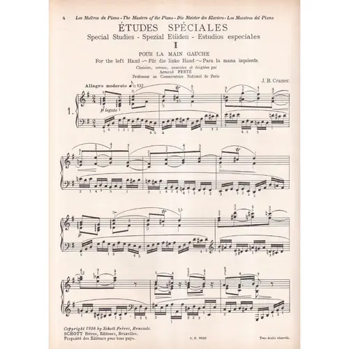 Etudes especiales - vol. 1 para piano