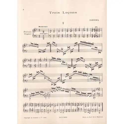 Leçons, Chaconne Et Pieces  (Edição Antiga)