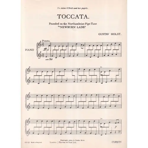 Toccata For Piano