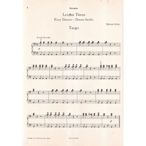 Leichte Tanze -para piano -  Vol.2