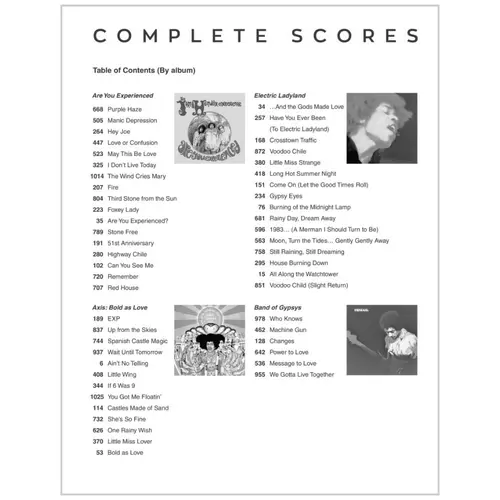 Jimi Hendrix – The Complete Scores