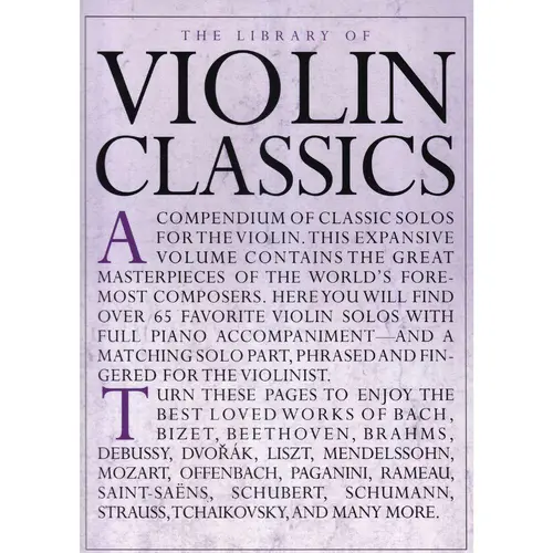 The Library Of Violin Classics