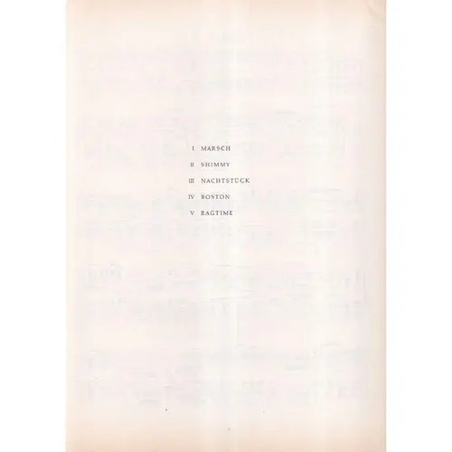 1922 - Suite Fur Klavier  (Edição Antiga)