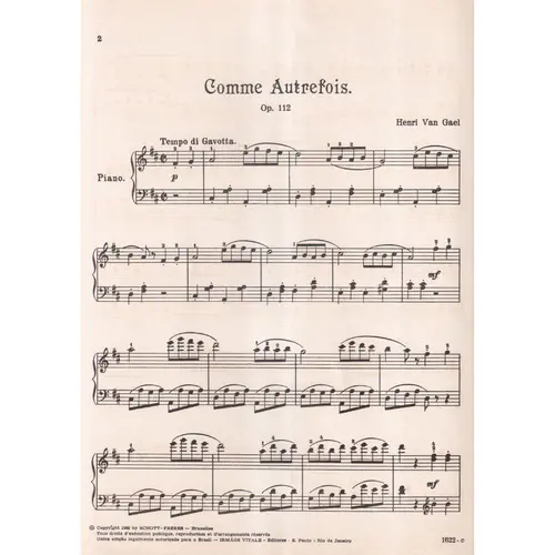 Comme Autrefois - Op.112