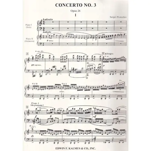 Concerto for Piano No. 3 in C Major, Op. 26 (parts)