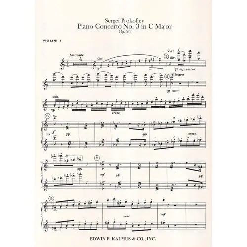 Concerto for Piano No. 3 in C Major, Op. 26 (parts)