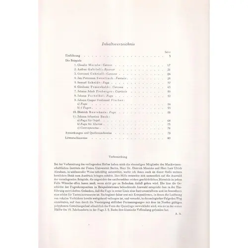 Die fuge vol.1 von den anfangen bis zu Johann Sebastian Bach