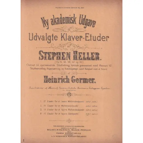 16 Etuder for et hojere Sradpunkt  vol. 7 para piano