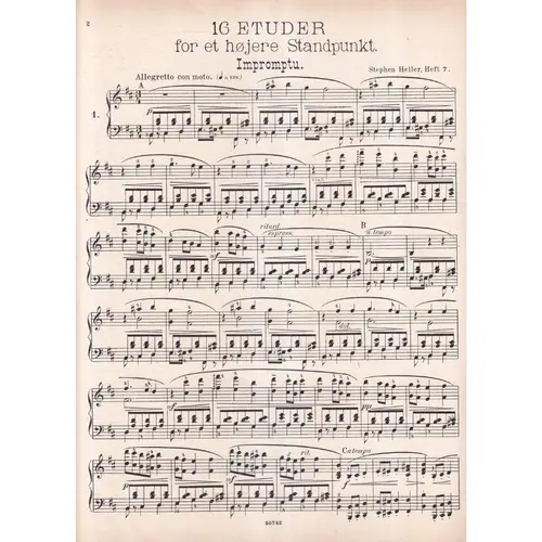 16 Etuder for et hojere Sradpunkt  vol. 7 para piano