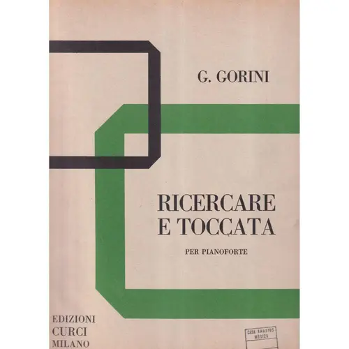 Ricercare E Toccata  (Edição Antiga)