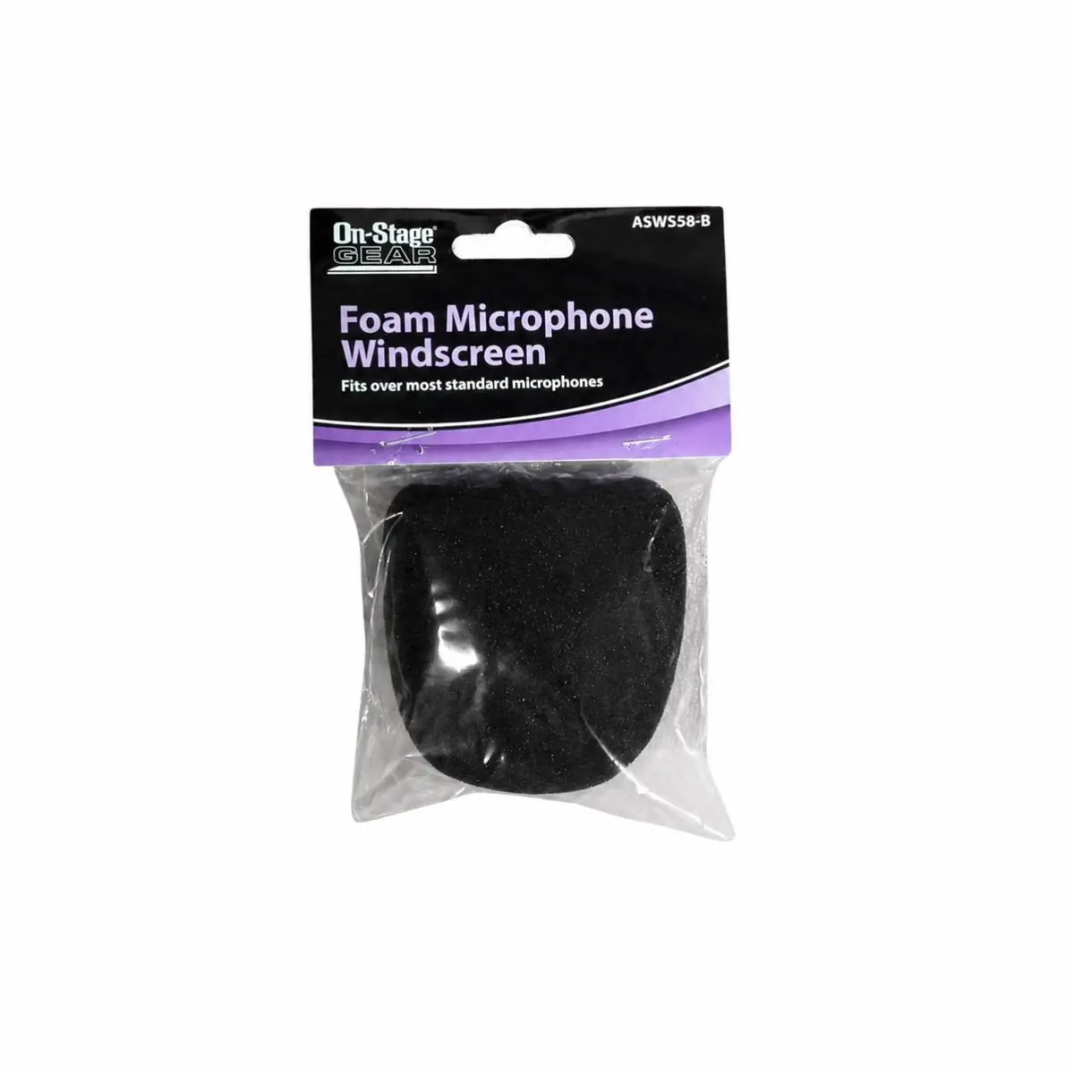 Espuma para microfone Antipuff Preta On-Stage ASWS58-BK