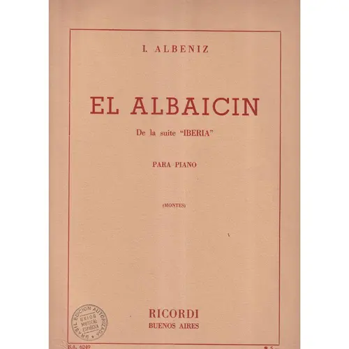 El Albaicin de la suite Iberia para piano