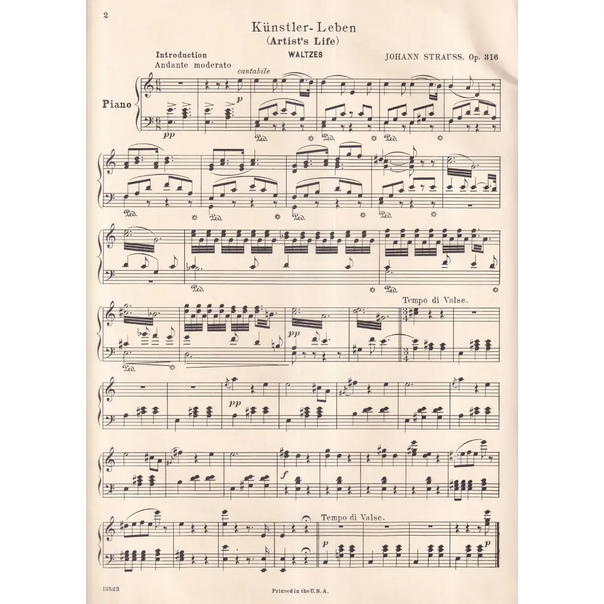 Favorite Dances for the piano - Vol. 2
