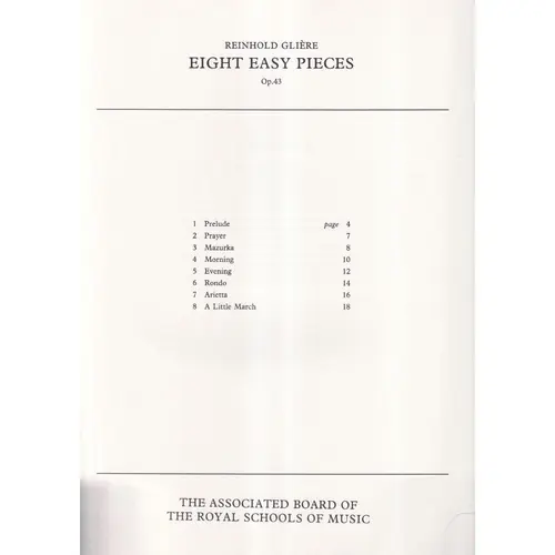 Eight Easy Pieces - Op.43  - Epp 026