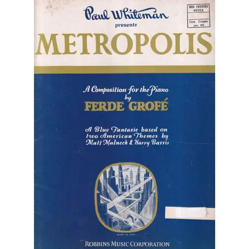 Metropolis - Fantasie In Blue  (Edição Antiga)