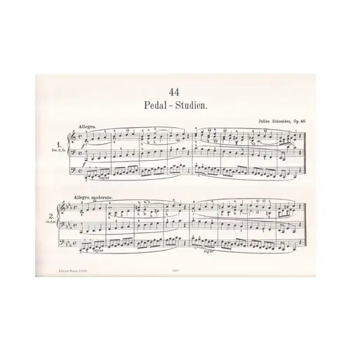 Pedalstudien Fur Orgel - Op.48 Vol.2