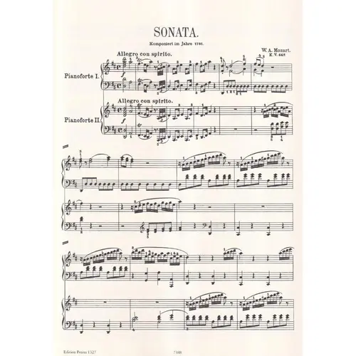 Sonate Und Fuge - Kv 448 / Kv 426